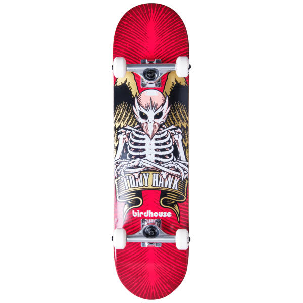 Birdhouse Tony Hawk Icon 8x22 Complete Skateboard - Red