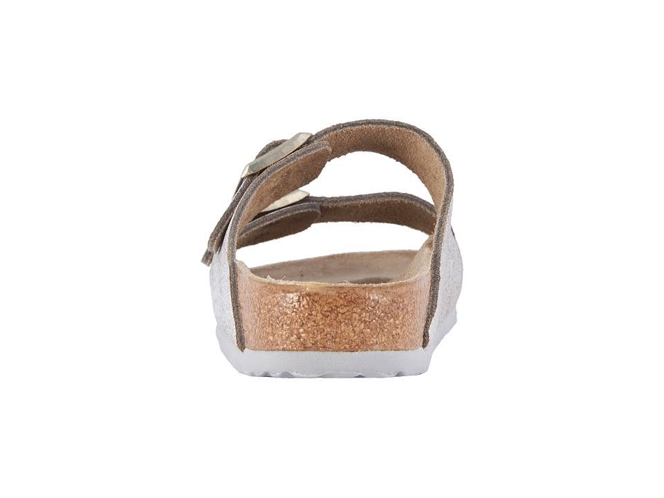 Birkenstock Women's Arizona (41 Narrow Washed Metallic Blue)