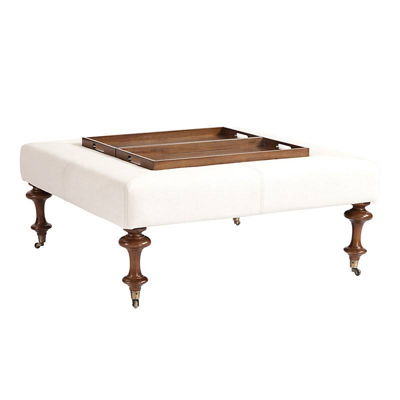 Set of 2 Tristen Ottoman with Trays - Ballard Designs
