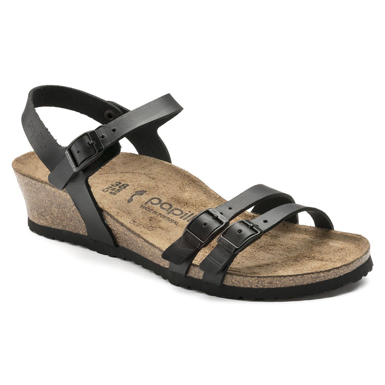 Birkenstock Women's Lana (38 Narrow Black Leather)