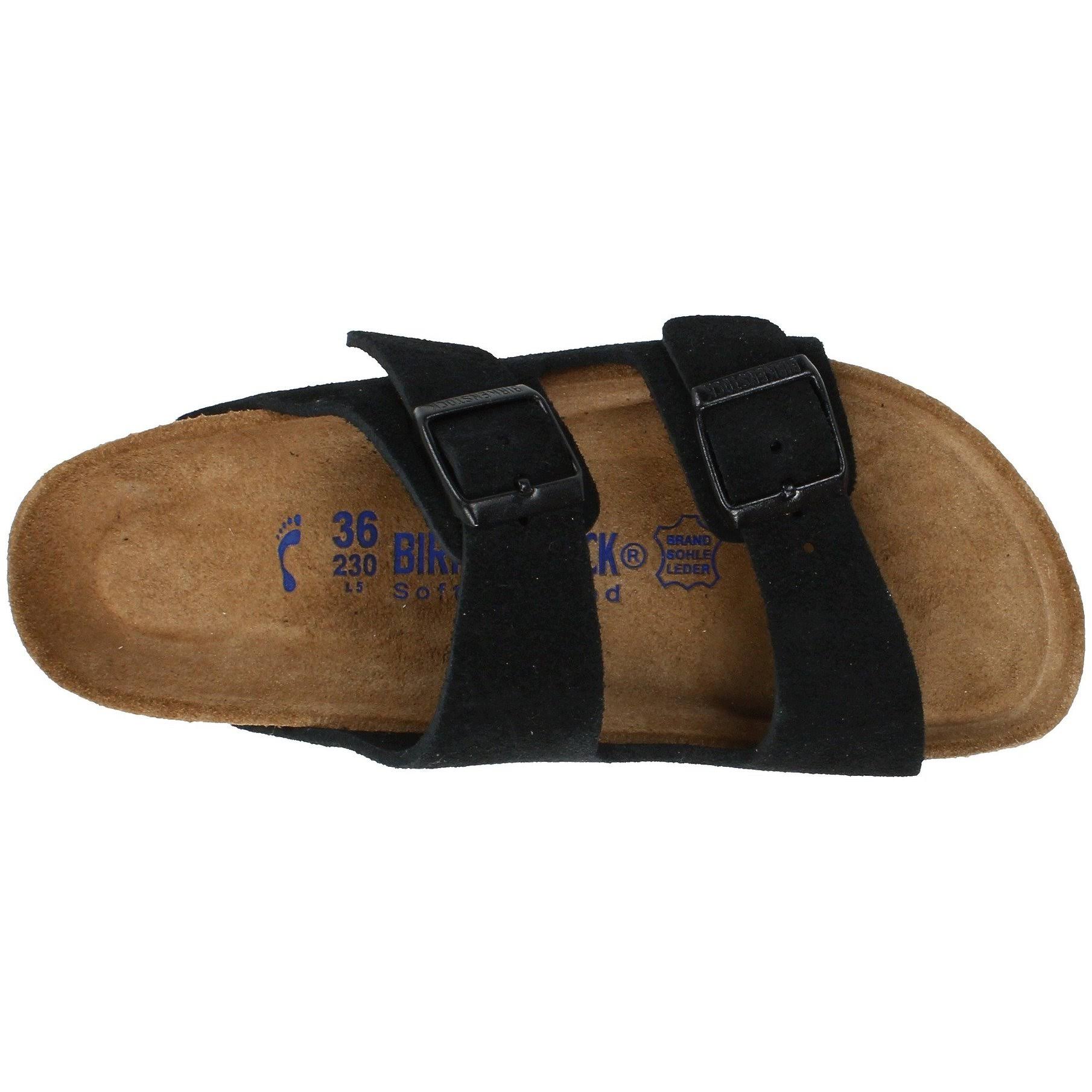 Birkenstock Arizona Soft Footbed - Suede Black / 46 / Narrow