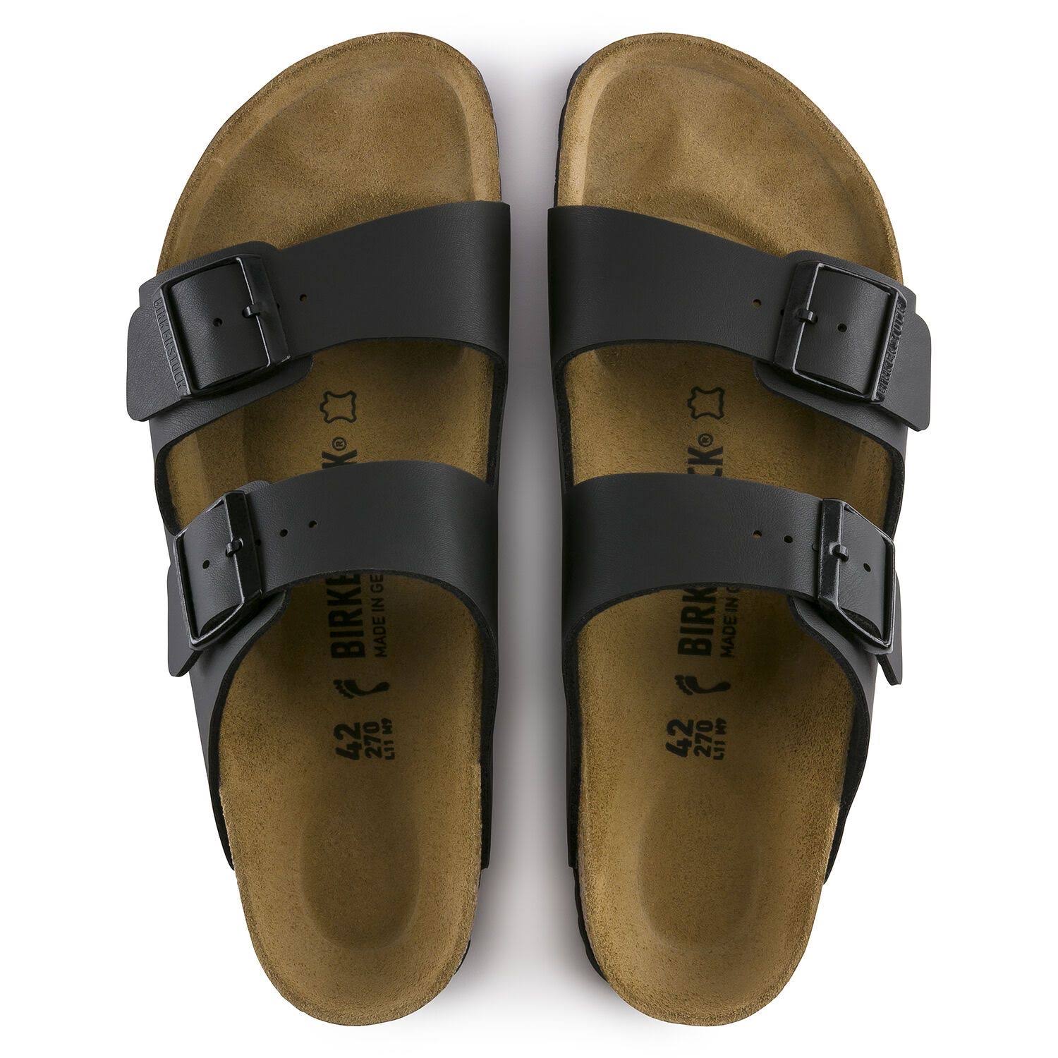 Birkenstock Unisex Arizona Stone Birkibuck Sandal (EU 39 / Women US 8-8.5 / Men US 6-6.5, Stone)