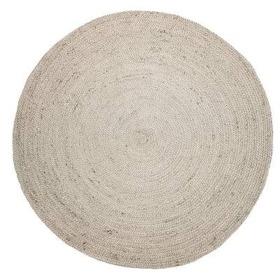 Ashville Hand-Woven Flatweave Jute/Sisal Ivory Area Rug Birch Lane Rug Size: Round 4&