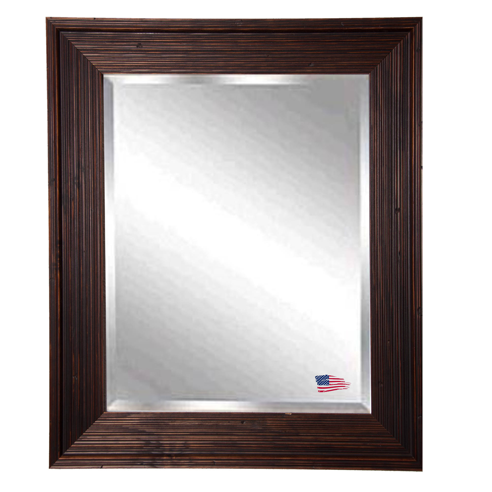 Wall Mirror Darby Home Co Size: 25.75x22 H x 21.75x22 W, Finish: Brown