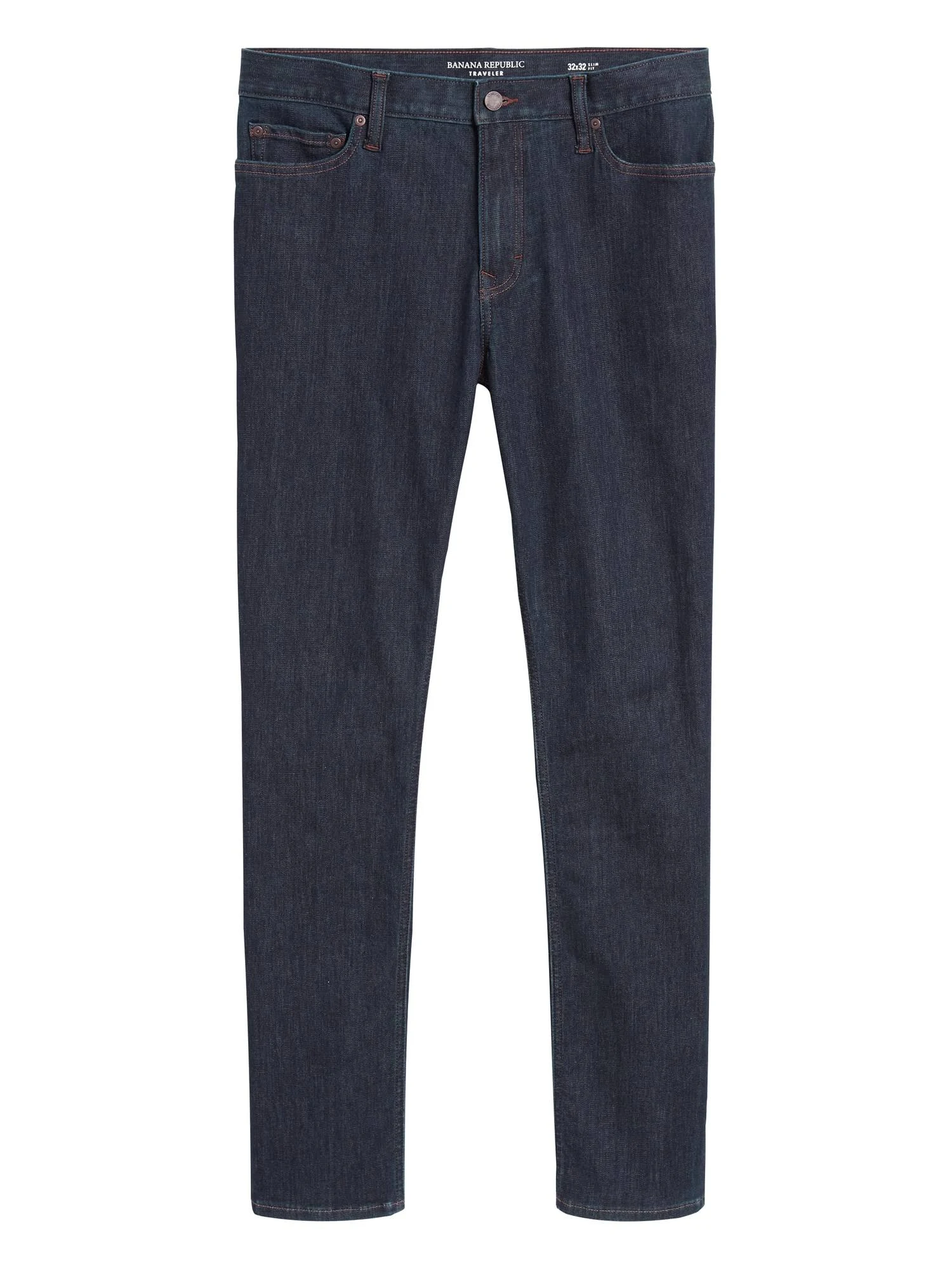 Banana Republic Men's Slim Dry Indigo Traveler Jean Rinse Dark Wash Size 38W 32L