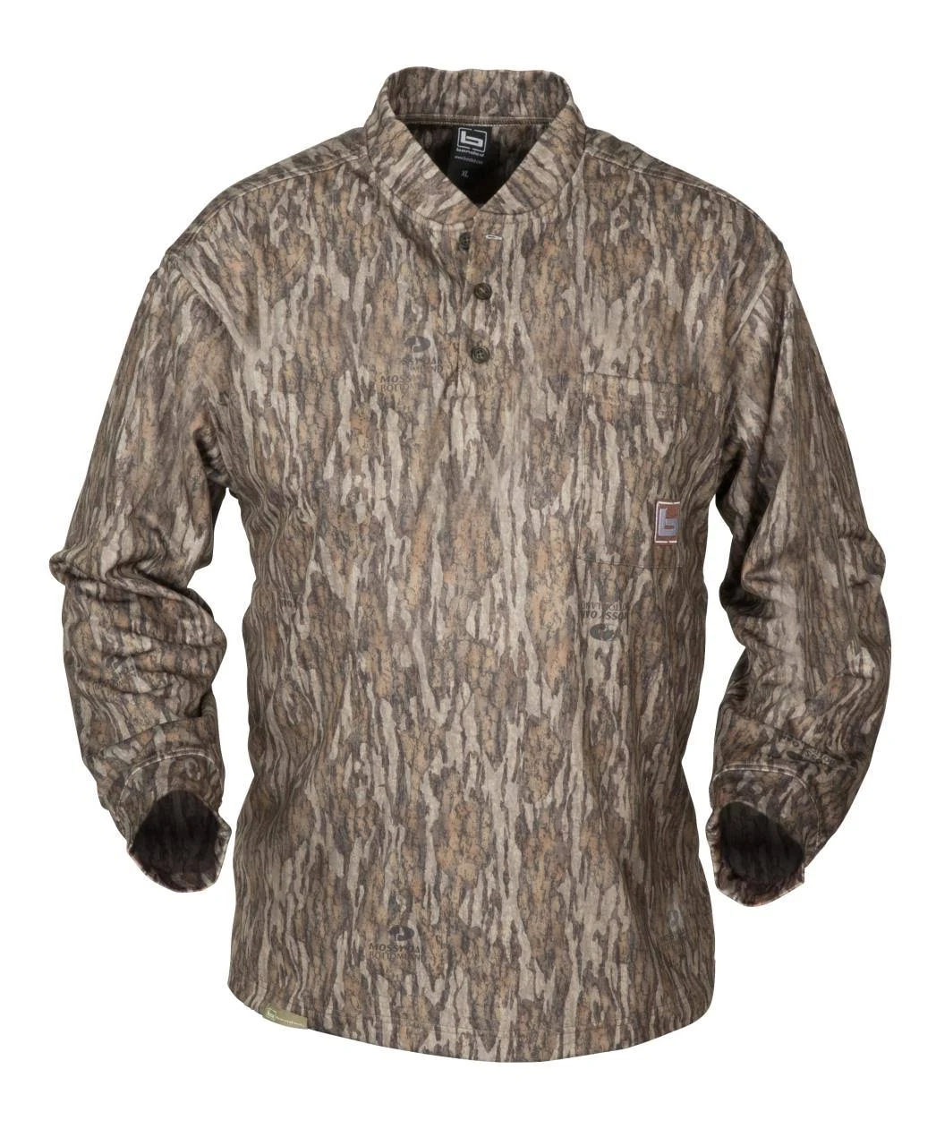 Banded Tec Fleece Henley Shirt