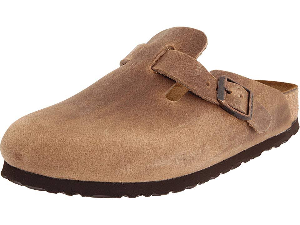 Birkenstock Boston - Oiled Leather (Unisex) Clog Shoes Tobacco Oiled Leather : EU 41 (US Men's 8-8.5 - Women's 10-10.5) Regular