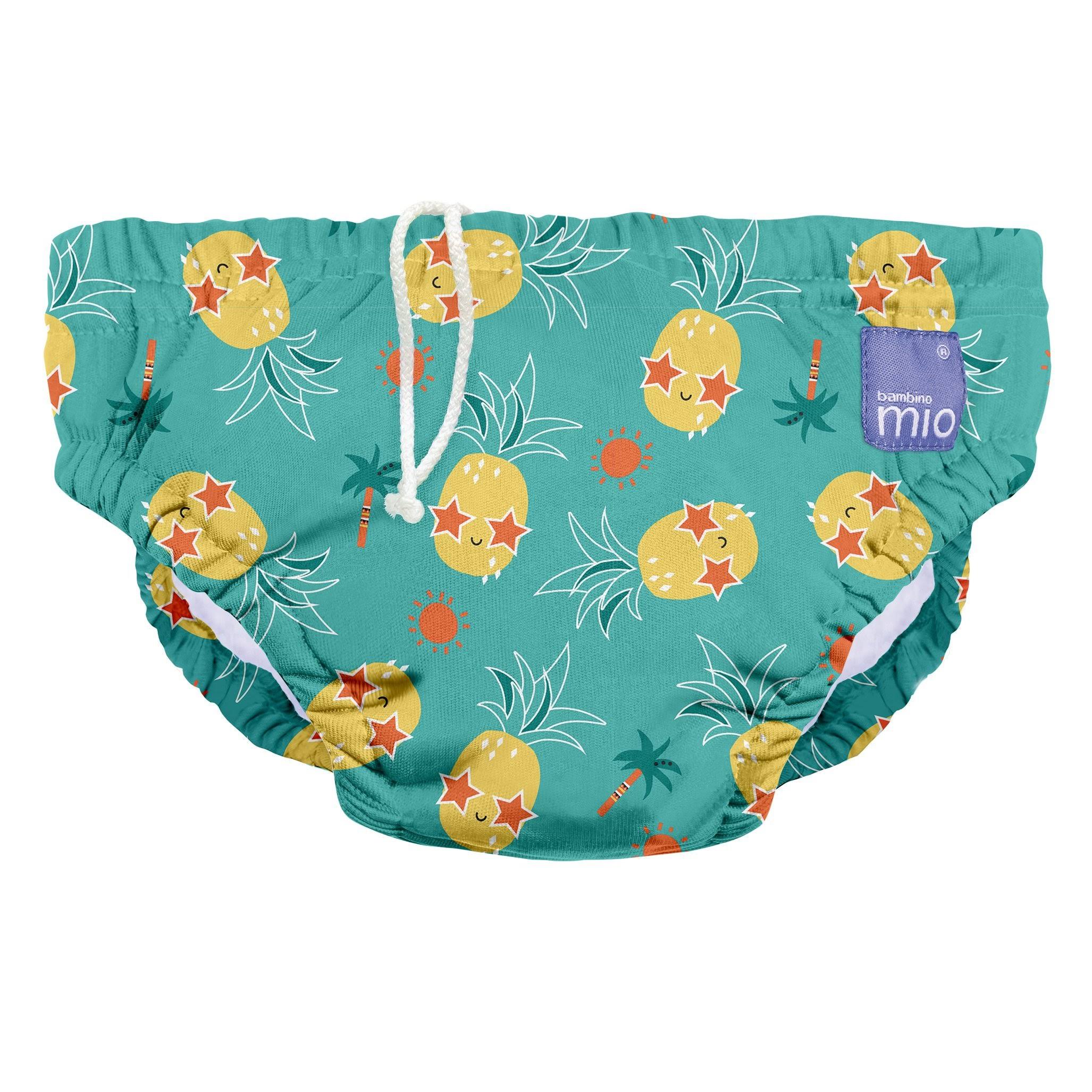 Bambino Mio Swim Diaper, Pineapple Party / Medium (6 - 12 Months)