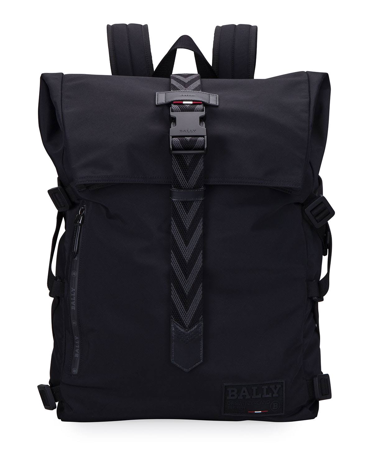 Bally Men's Reo Nylon Backpack 0400012737942 - No Size / Black