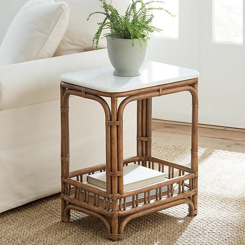 Annisa Rattan Side Table - Ballard Designs