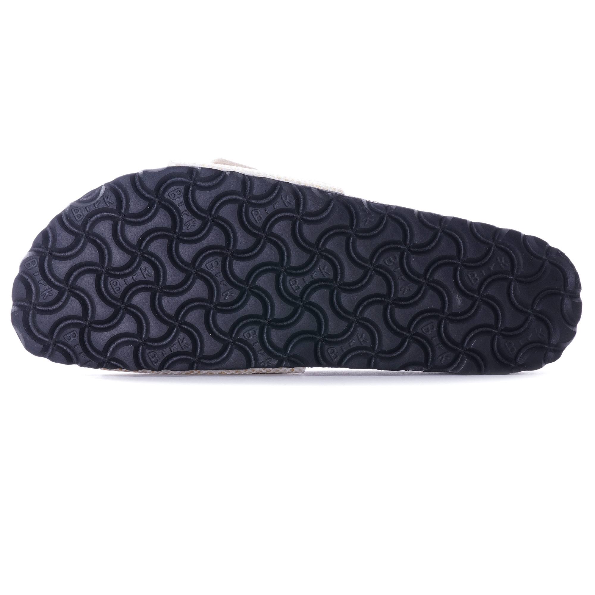 Birkenstock Madrid Micro Fibre Shiny Python Eggshell One-Strap Sandals