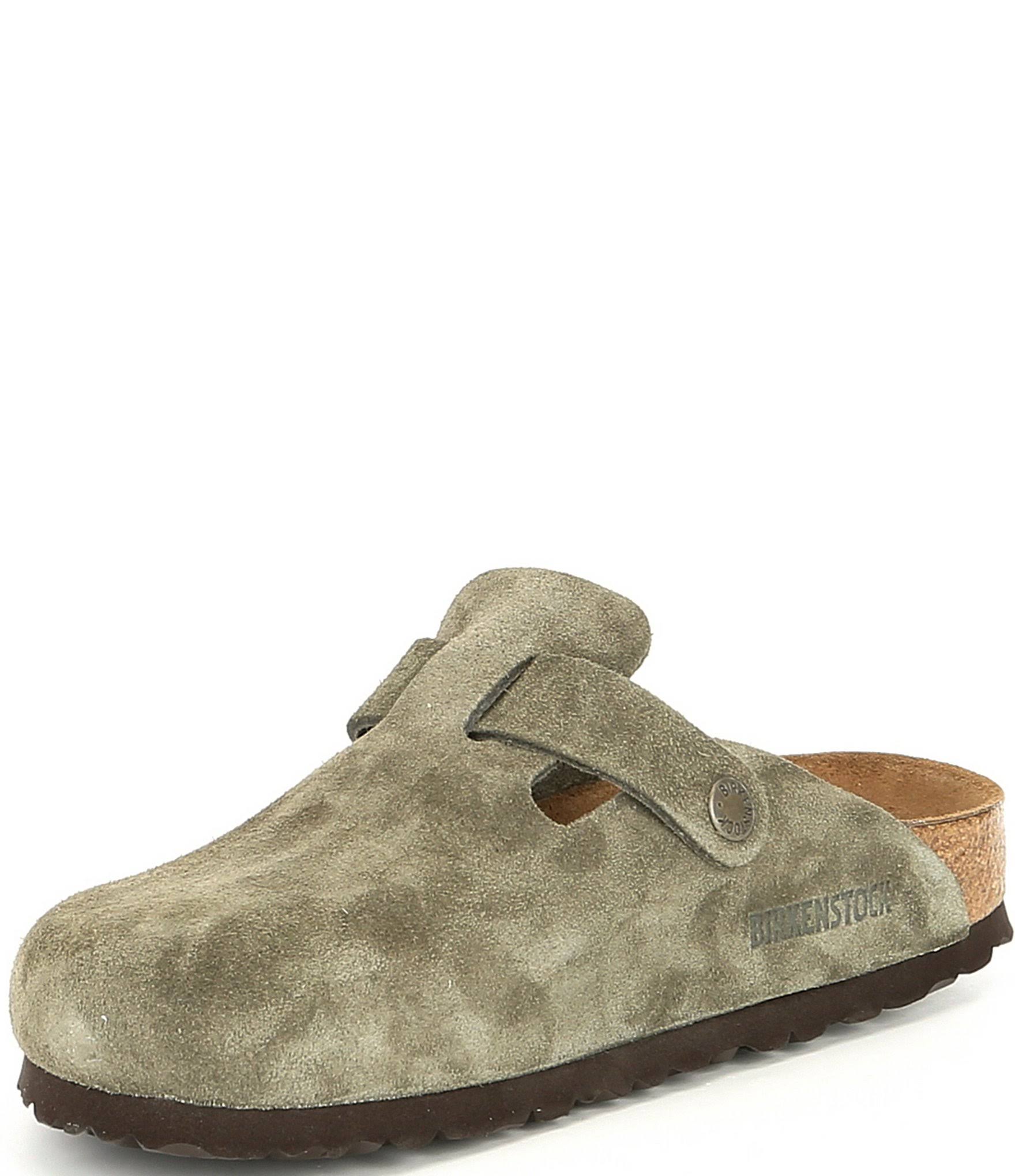 Birkenstock Boston Soft Footbed Clog Night Suede