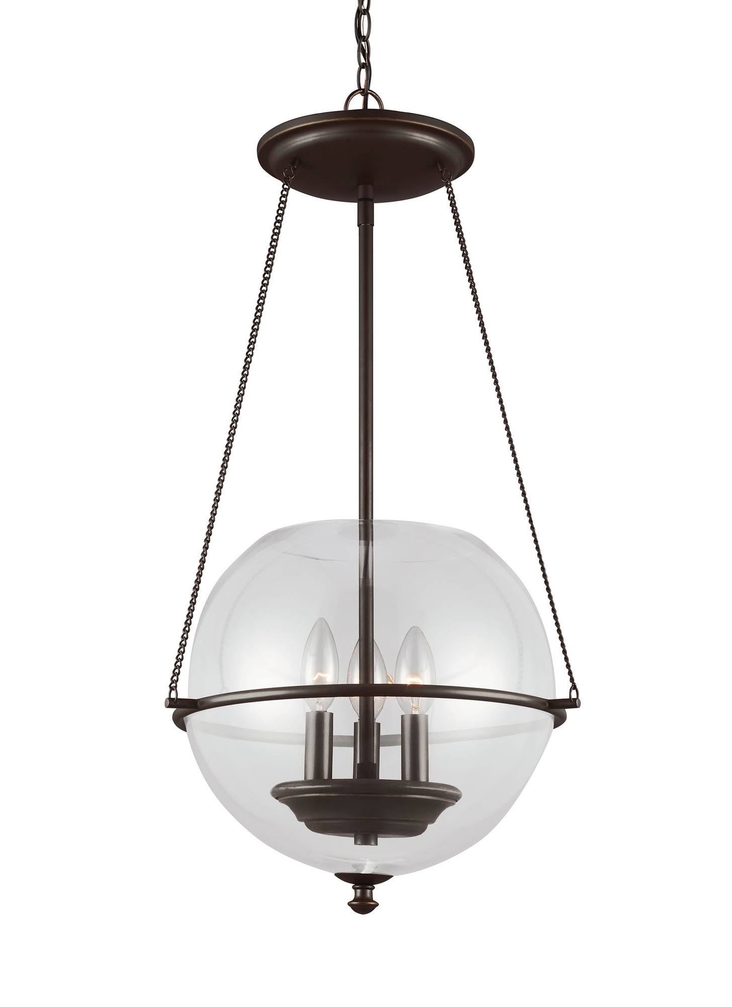 Eva 3 - Light Unique / Statement Globe Pendant Finish: Autumn Bronze