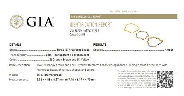 Mommy Daughter Match Matching Baltic Amber Teething Necklaces - Semi-Precious Rainbow / 12.5 (5Month-5Yr) / 17x22