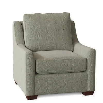 L? A 33x22 Wide Armchair Birch Lane Body Fabric: Nobletex Rain
