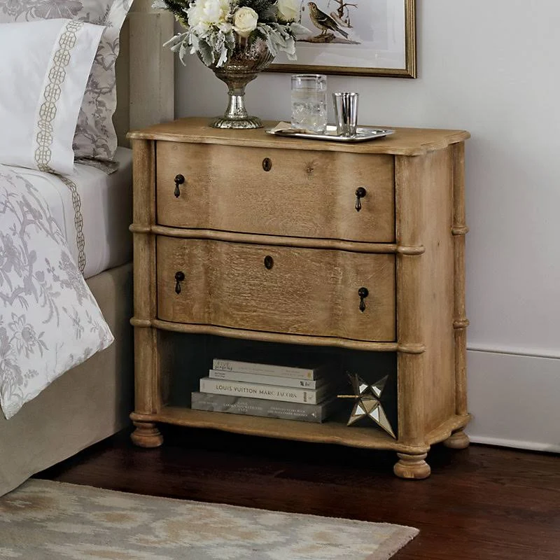 Serpentine 2-Drawer Side Table - Ballard Designs