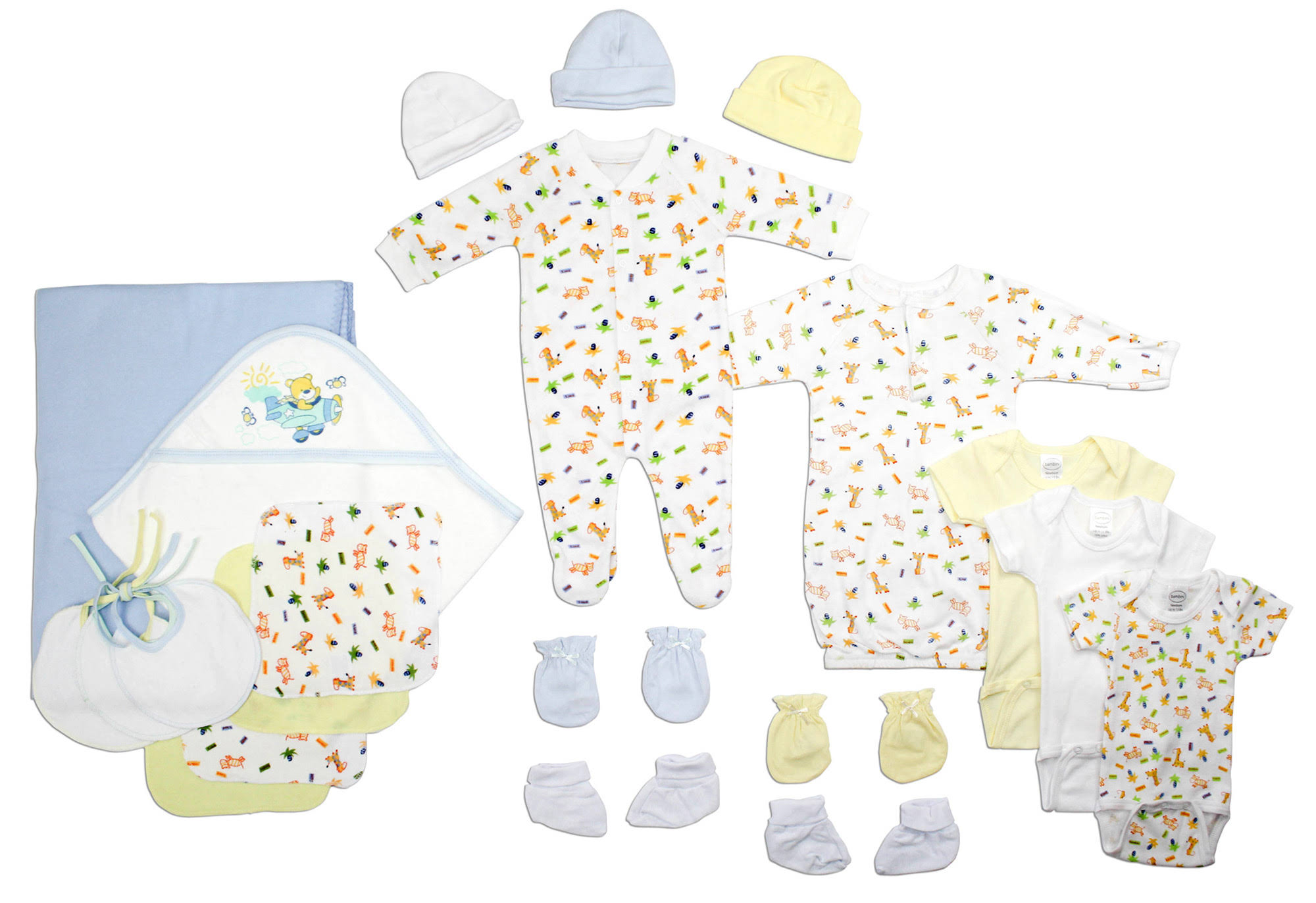 Bambini Newborn Baby Boys 21 PC Layette Baby Shower Gift Set