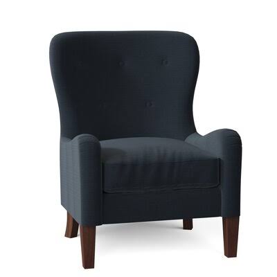 Gilliam 32x22 Wide Tufted Down Cushion Armchair Body Fabric: Turbo Navy