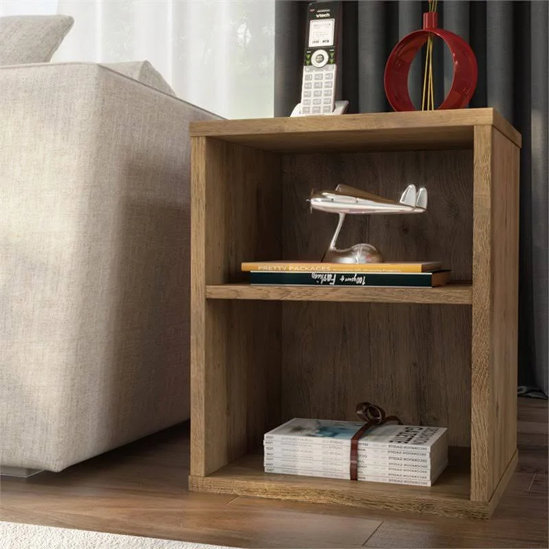 Bestar 22160-000009 Fom End Table in Rustic Brown