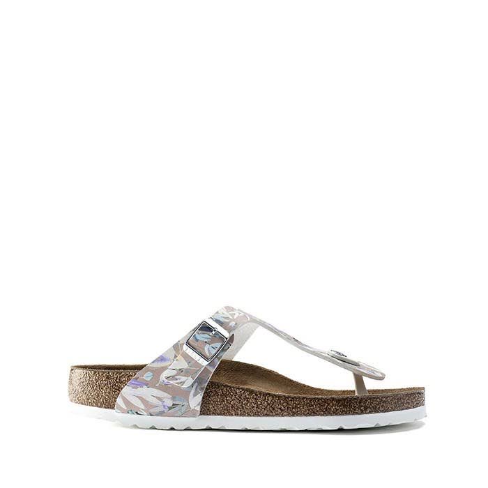 Birkenstock Gizeh Birko-Flor Floral Fades Crystal Rose Thong Sandals