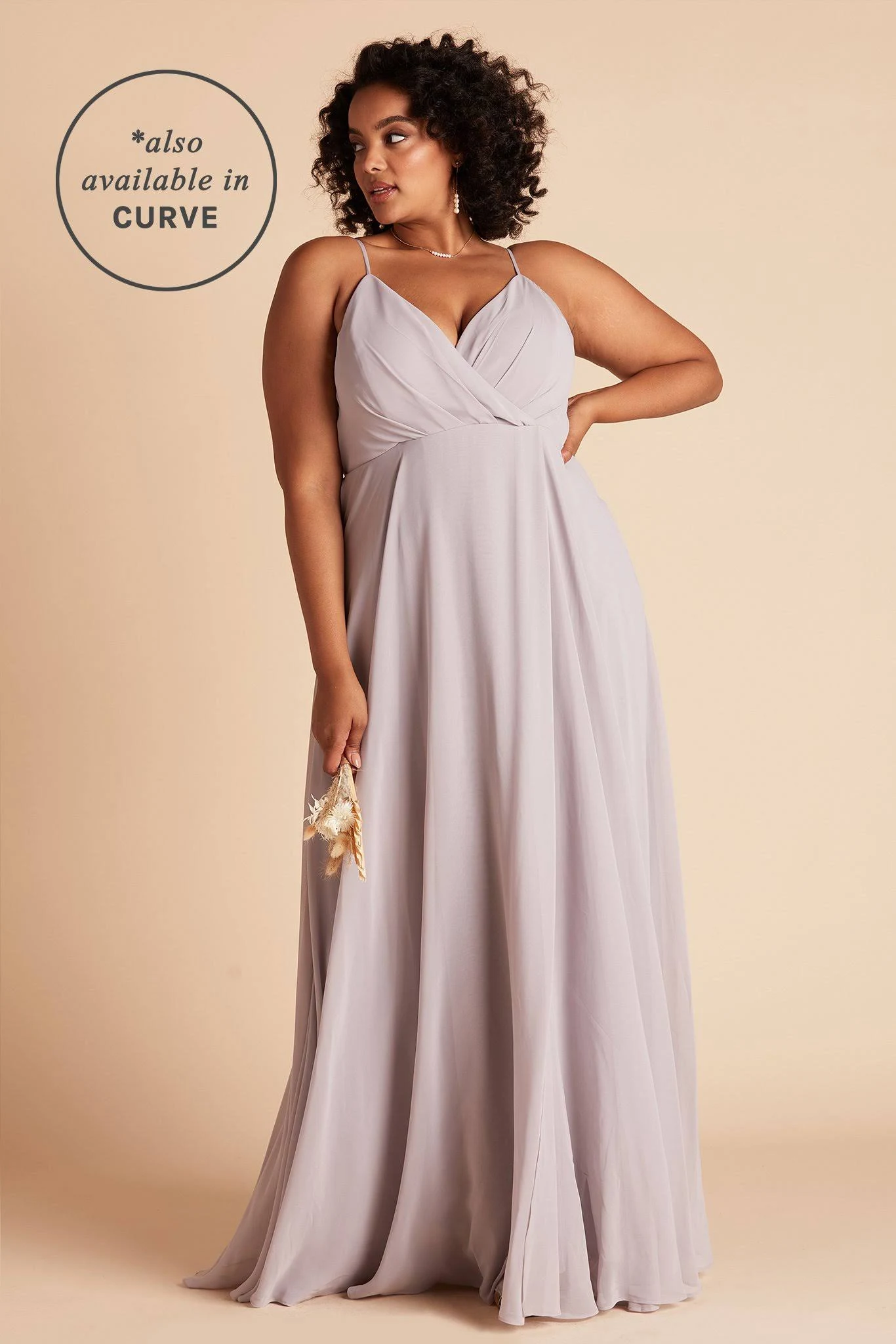 Kaia Chiffon Bridesmaid Dress in Lilac | Birdy Grey M / Lilac
