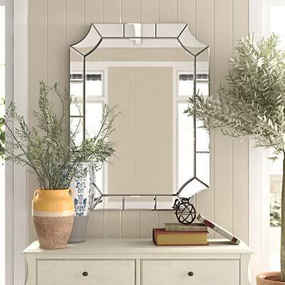 Scalloped Corner Wall Mirror