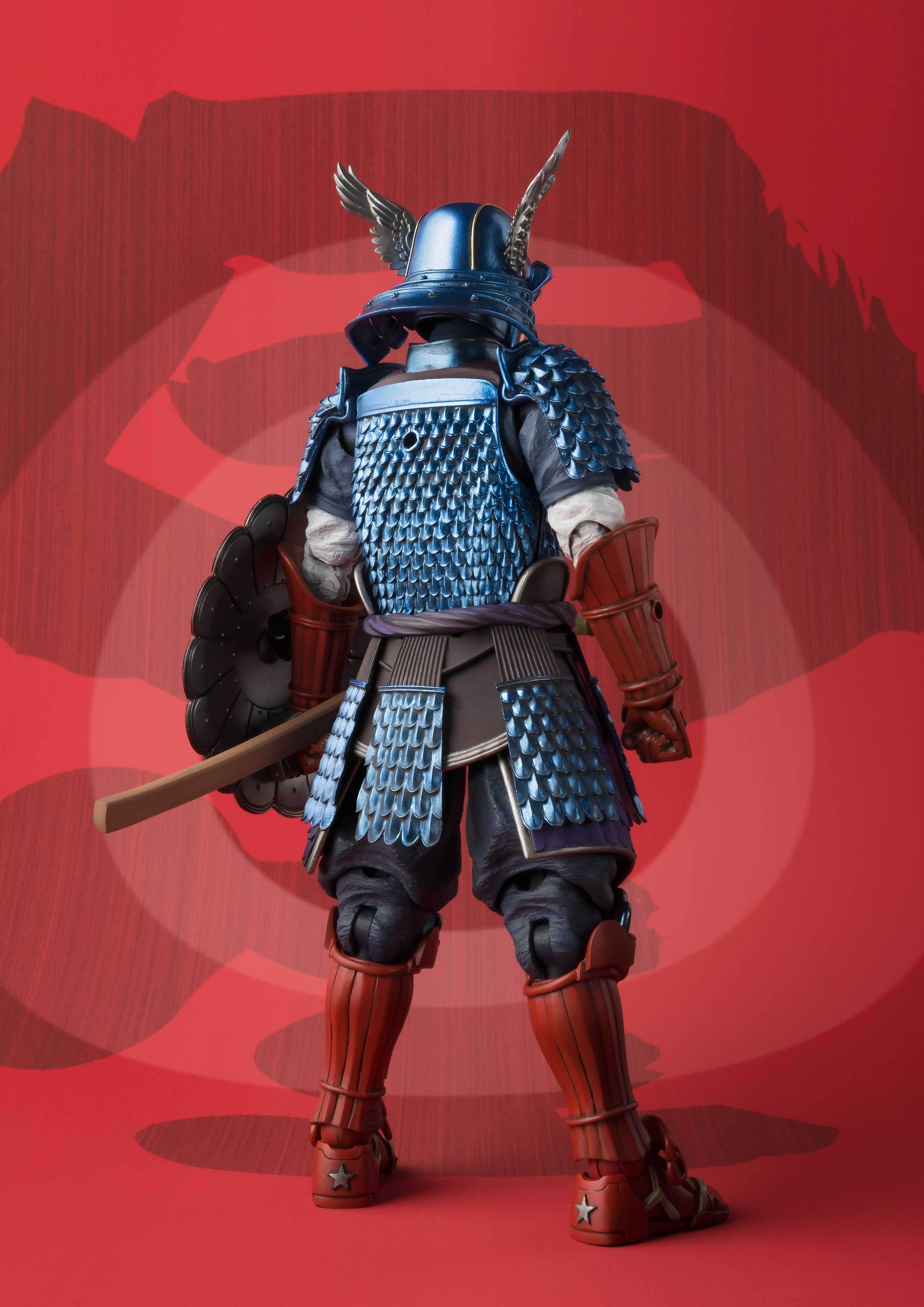 Marvel Meisho Manga Realization Samurai Captain America Action Figure