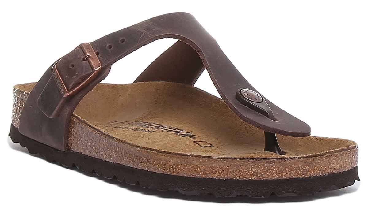 Birkenstock - Gizeh Oiled-Leather Brown / 38