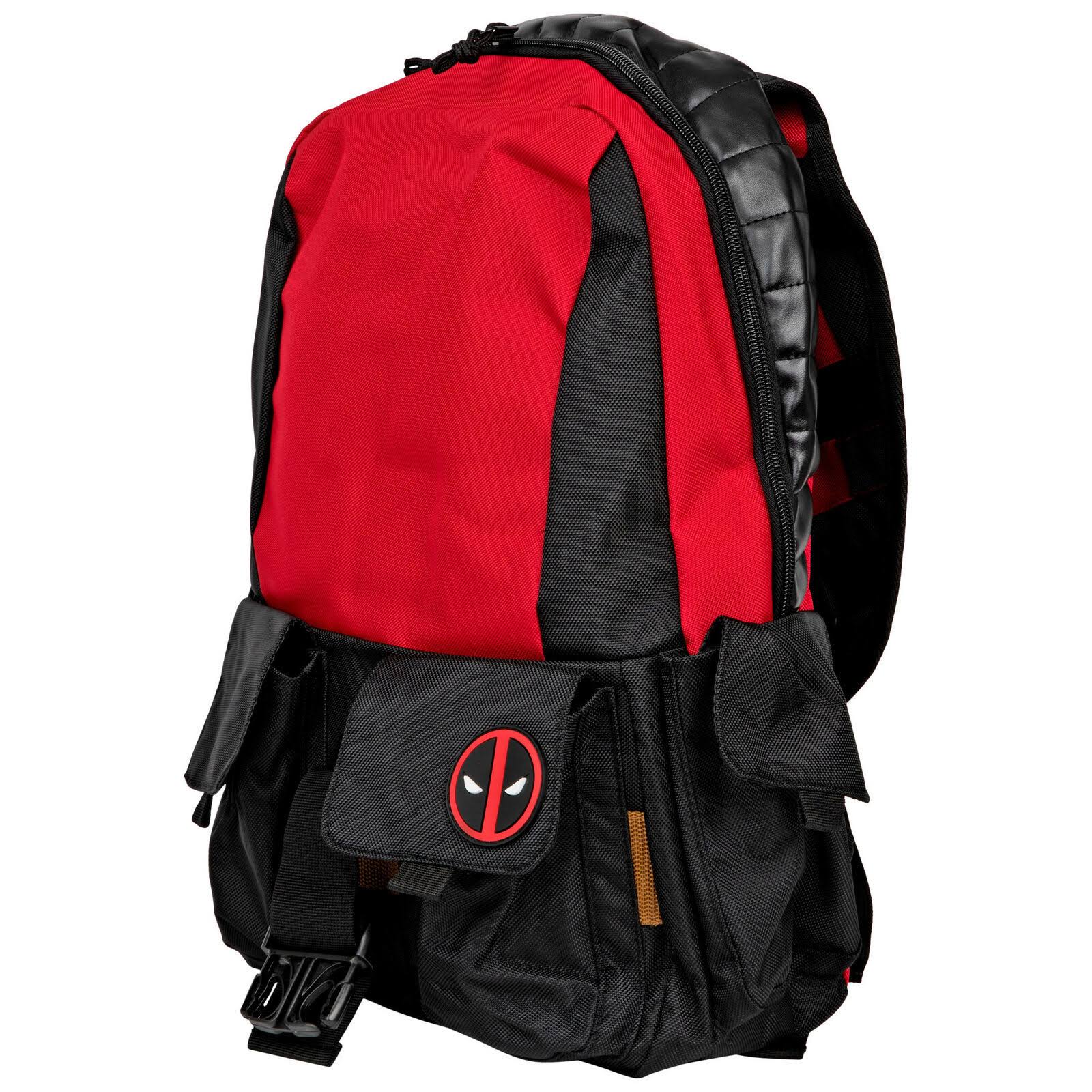 Deadpool Black and Red Laptop Backpack