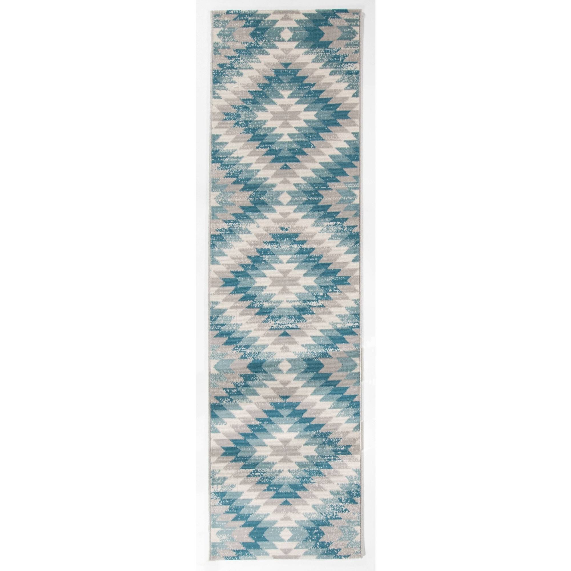 Josefa Diamond Indoor/Outdoor Area Rug - 7&10x22 x 10& - Black