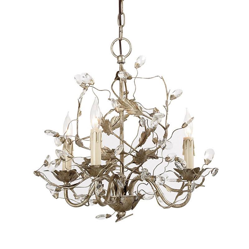 Claire Petite Chandelier Antique Silver - Ballard Designs