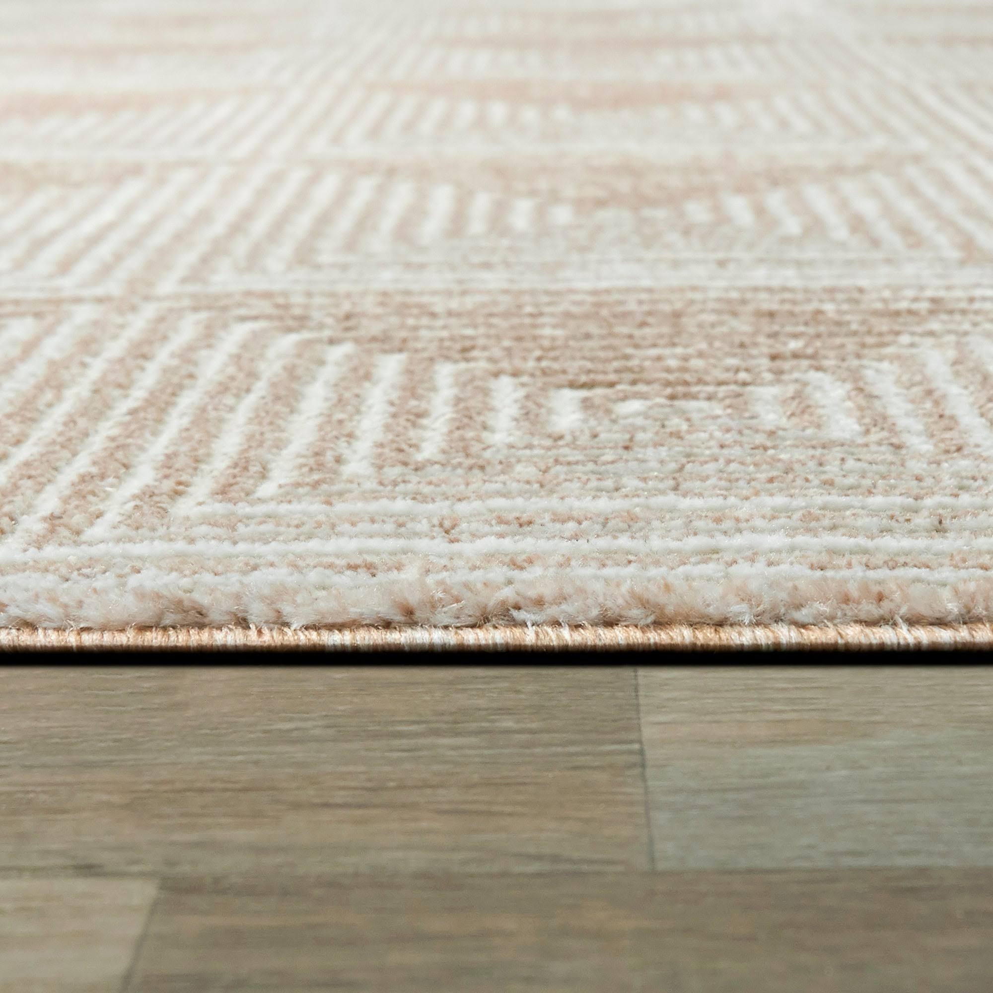 Balta Cabell Olive 5 ft. x 7 ft. Geometric Area Rug, Green