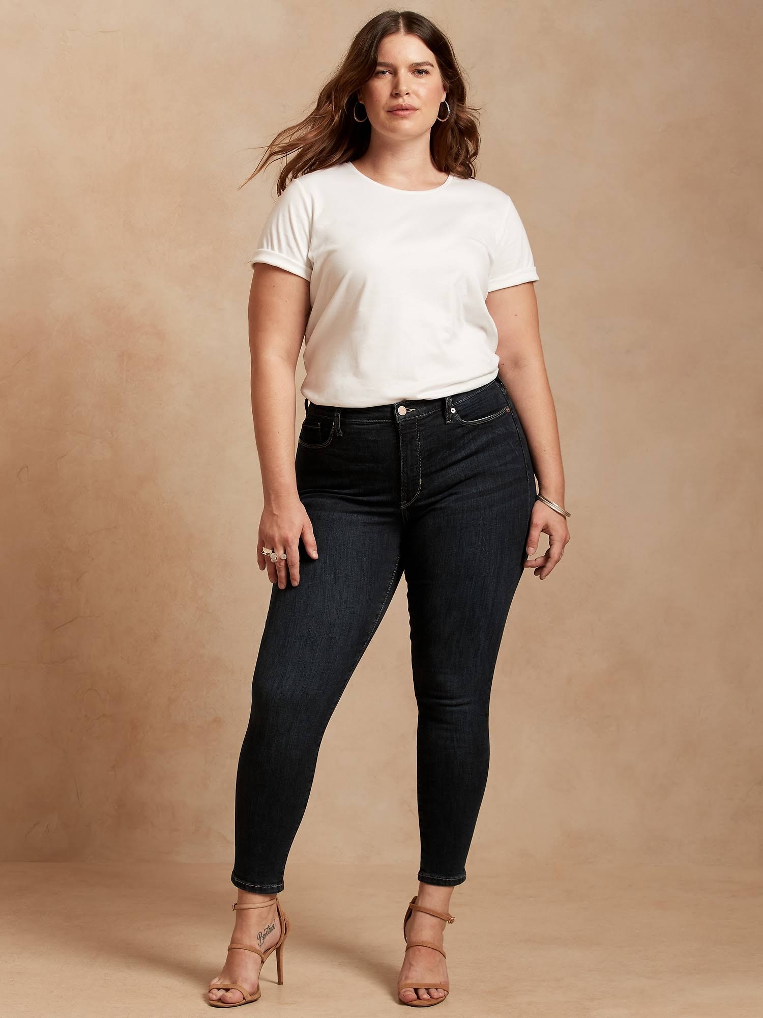 Banana Republic Women's Mid-Rise Skinny Jean Dark Indigo Size 35 Regular