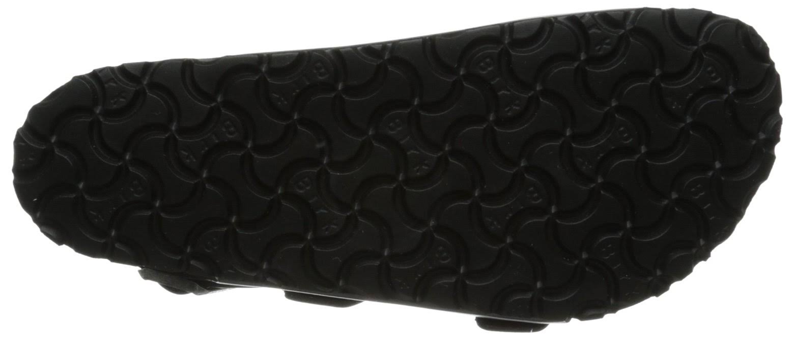 Birkenstock 234531: Milano Black Unisex Soft Footbed Leather Sandal (38 M EU)