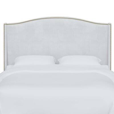 Orta Contemporary Upholstered Wingback Headboard Size: Full, Upholstery: White