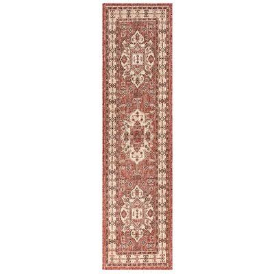 Arverne Oriental Red Indoor / Outdoor Area Rug Charlton Home Rug Size: Runner 1&11x22 x 7&6x22