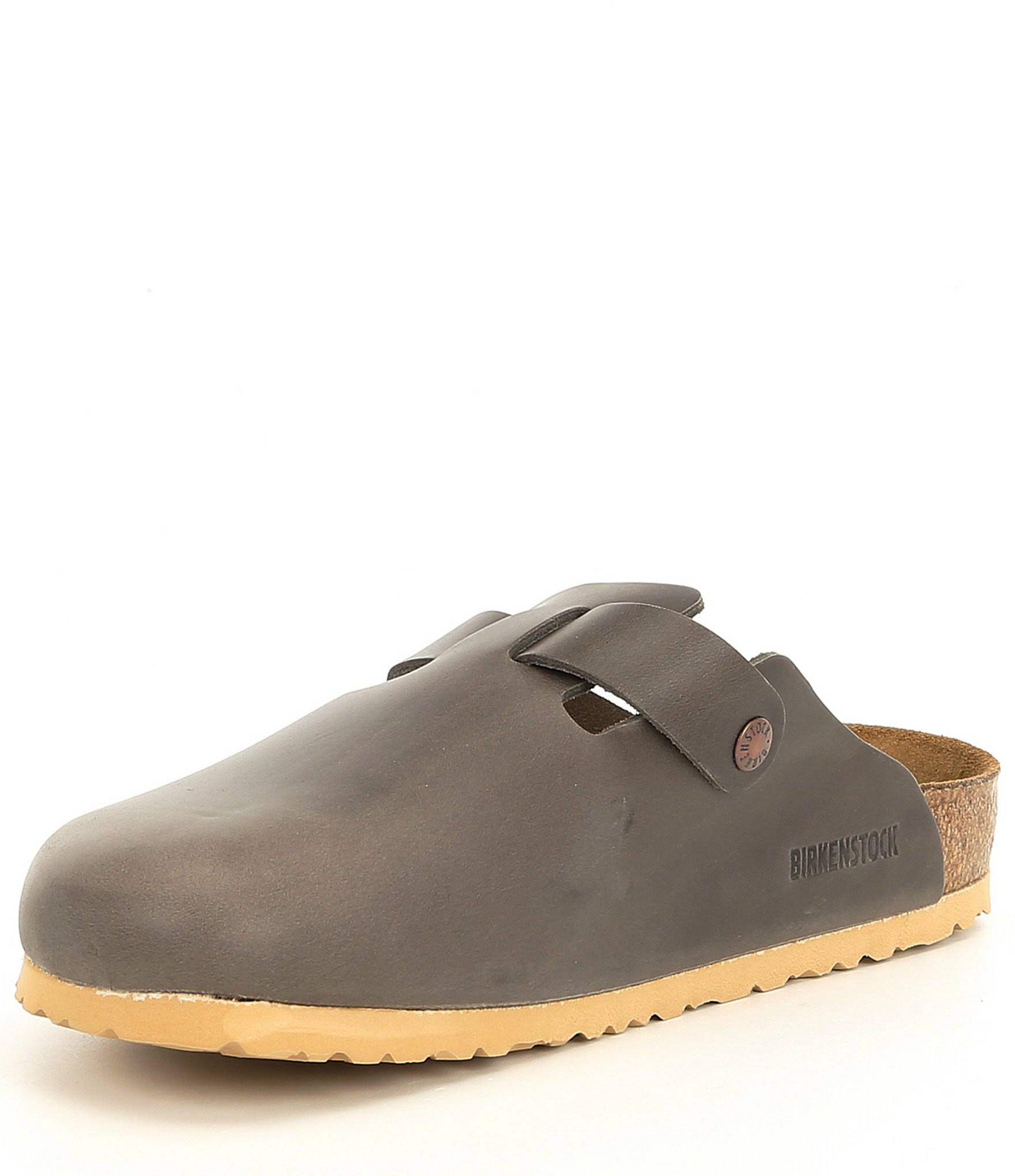 Birkenstock Boston Soft Footbed Clog - 43 - Brown Amalfi Leather