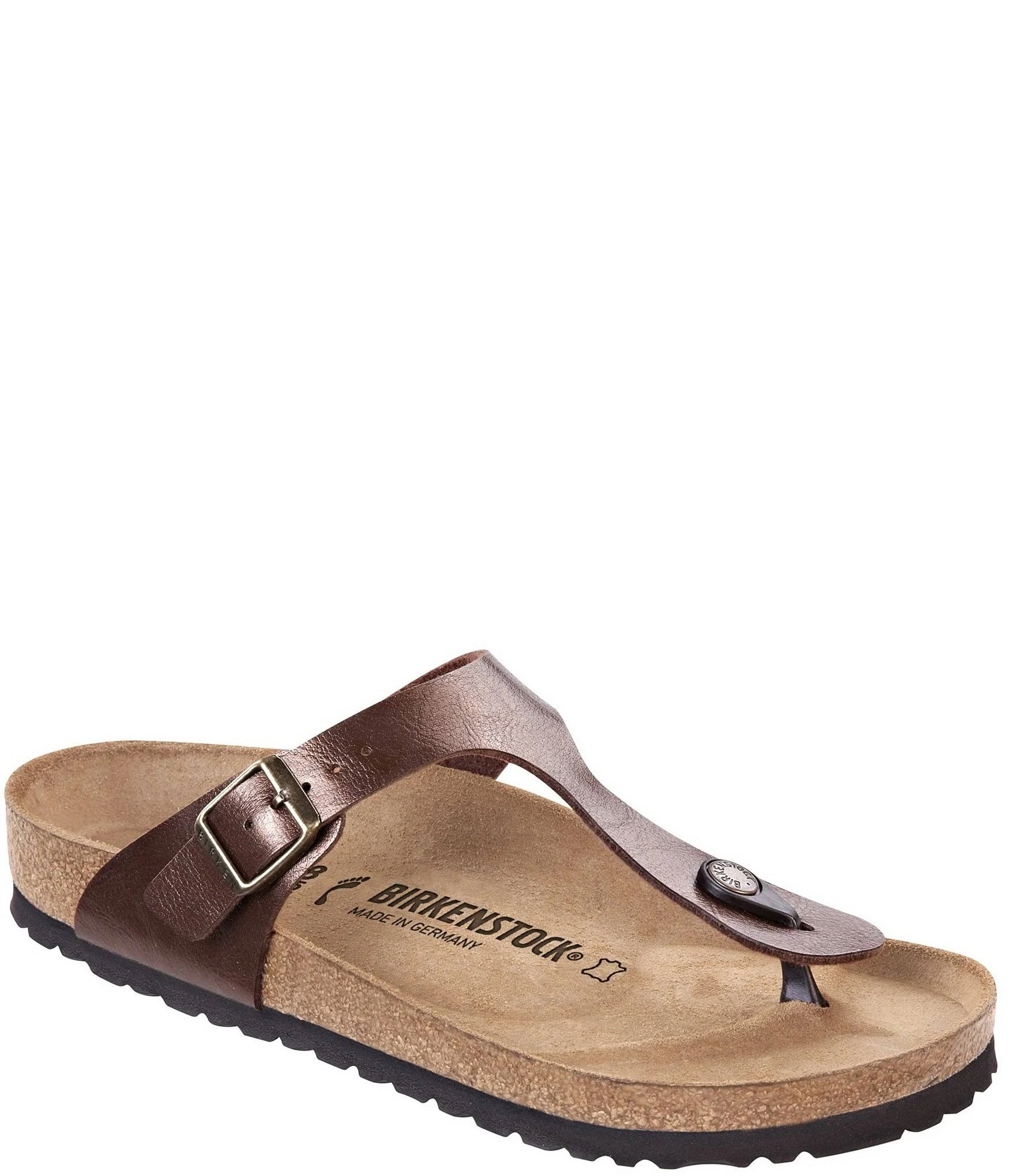 Birkenstock Women's Gizeh Sandal - 37 - Toffee Birko-Flor