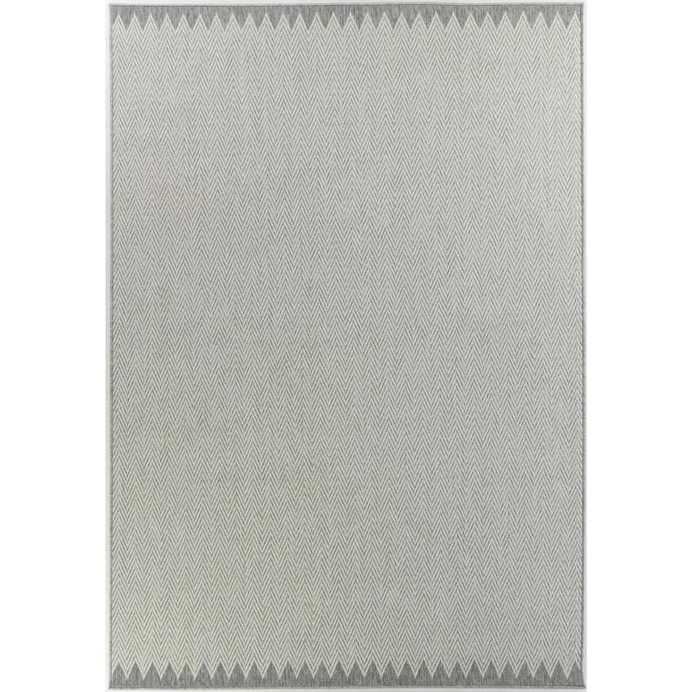 BALTA Pearson Grey 5 ft. x 7 ft. Chevron Indoor/Outdoor Area Rug