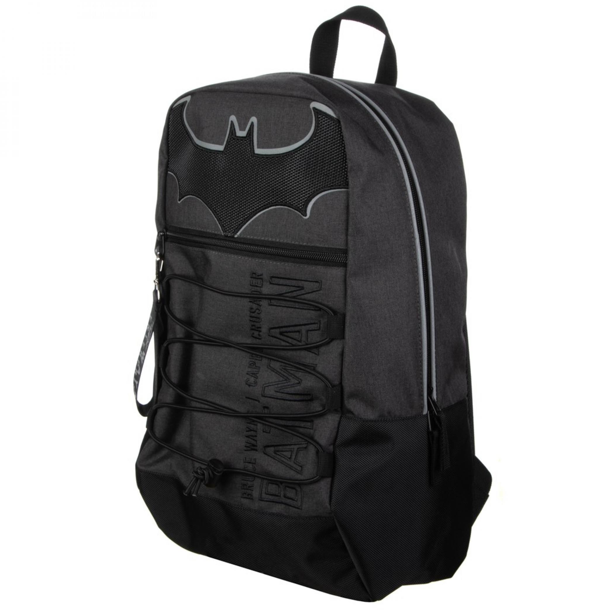 Batman Symbol with Bungees Backpack Black