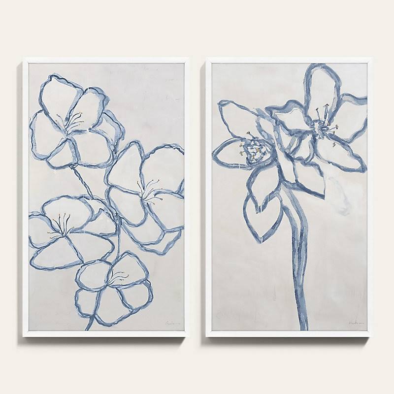 Blue Tropics Art 40x22 x 24x22 - Ballard Designs