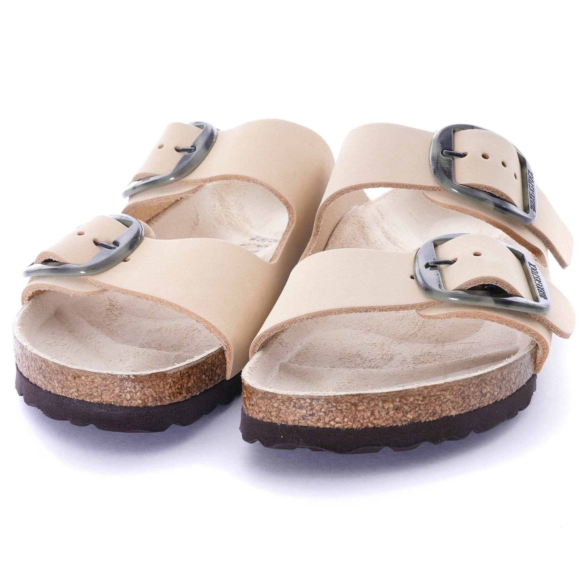 Birkenstock Womens Nubuck Leather Arizona Big Buckle | Almond | 101886