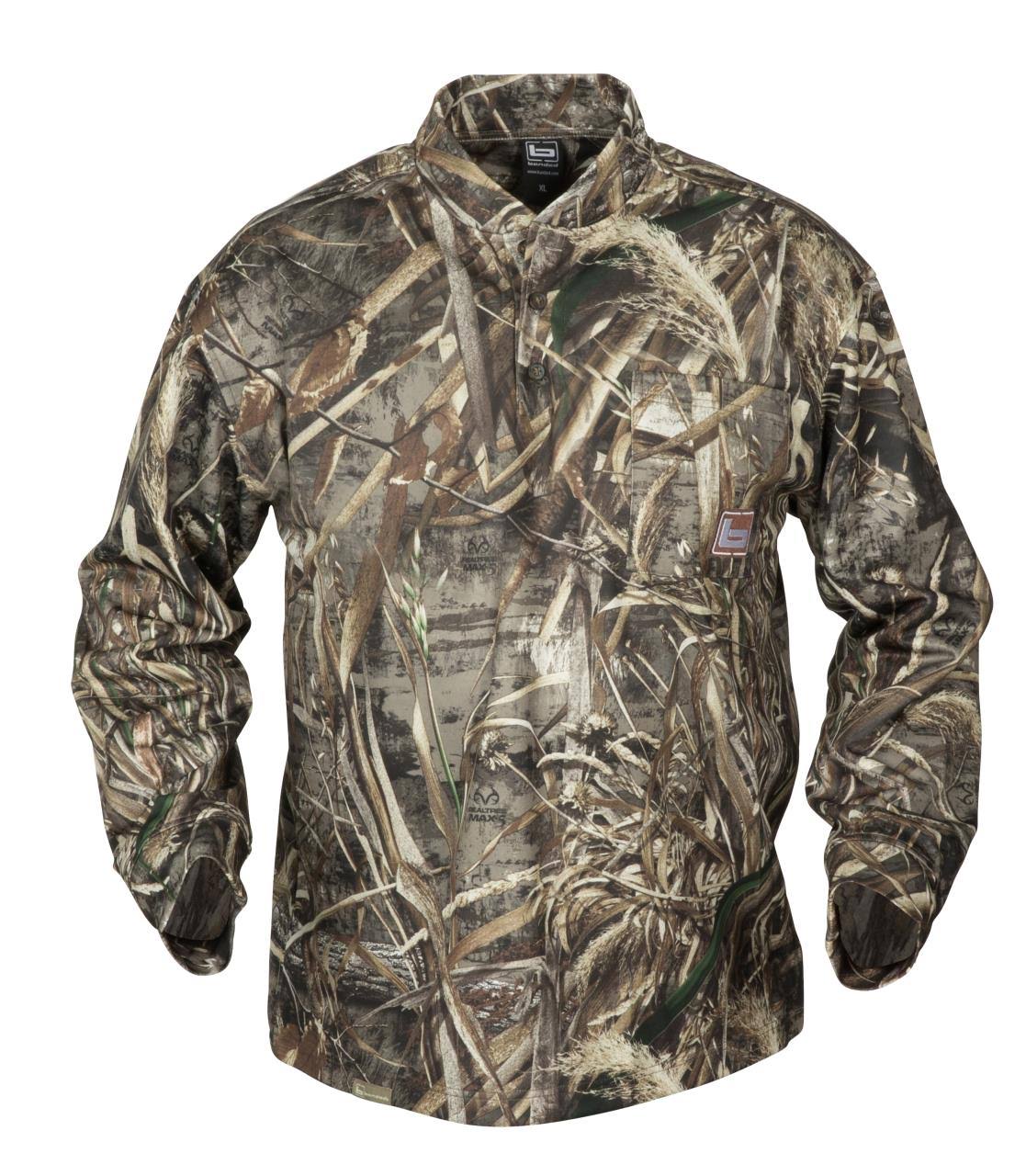 Banded Tec Fleece Henley Shirt