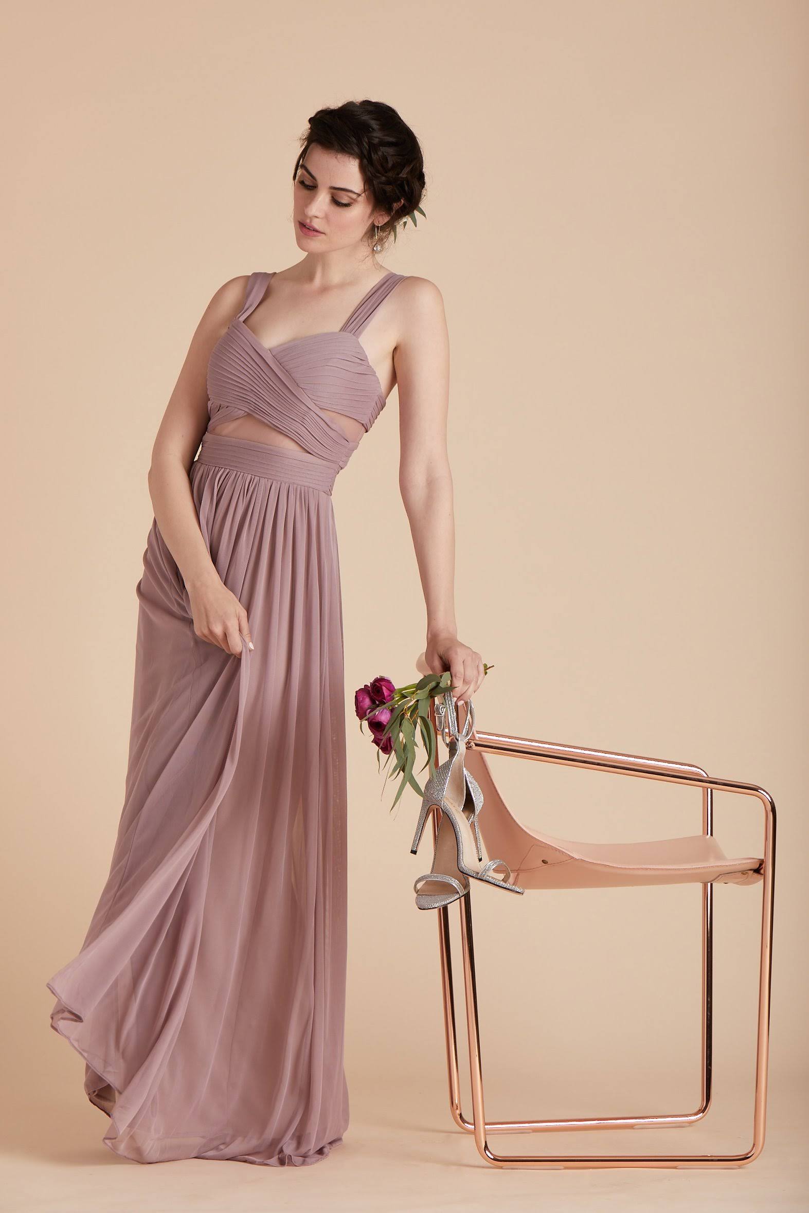 Birdy Grey Elsye Bridesmaid Dress in Mauve S / Mauve