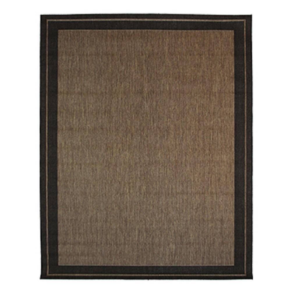 Balta Group 259940 8 x 10 ft. Brown & Black Border Outdoor Rug