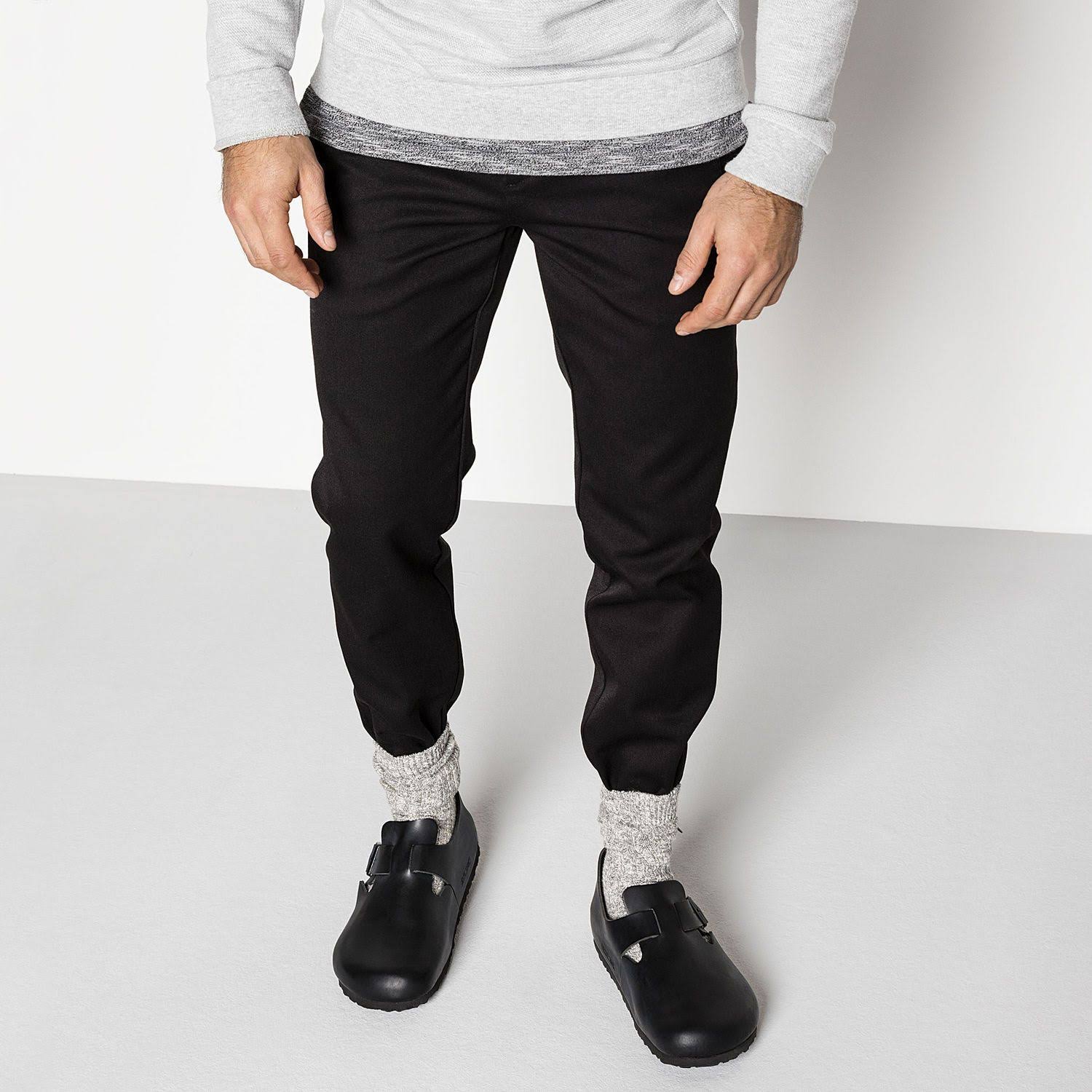 Birkenstock London Soft Footbed Hunter Black Leather / 39 / Regular