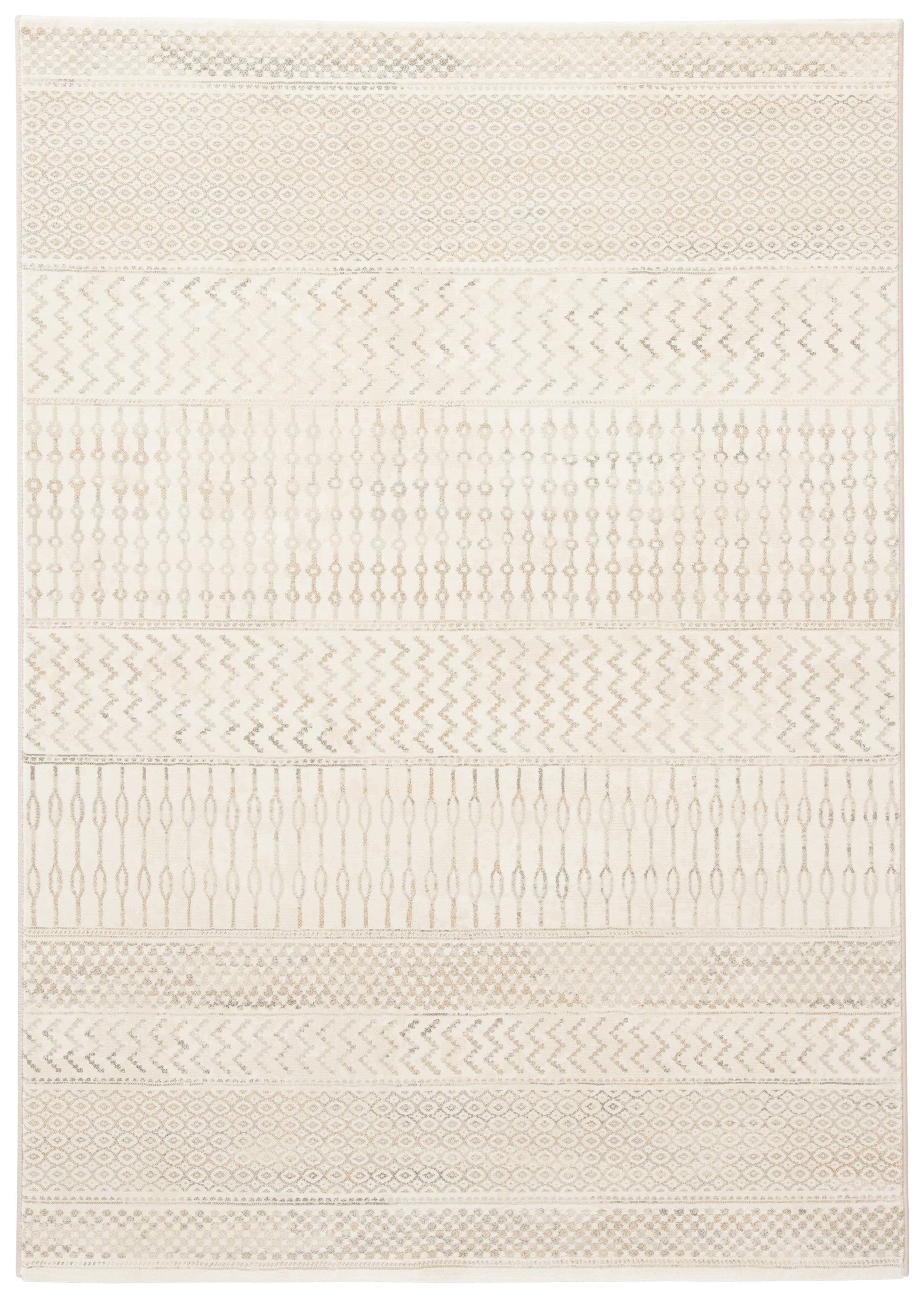 Warren Geometric Area Rug - 7&10x22 x 10&10x22 - White/Grey