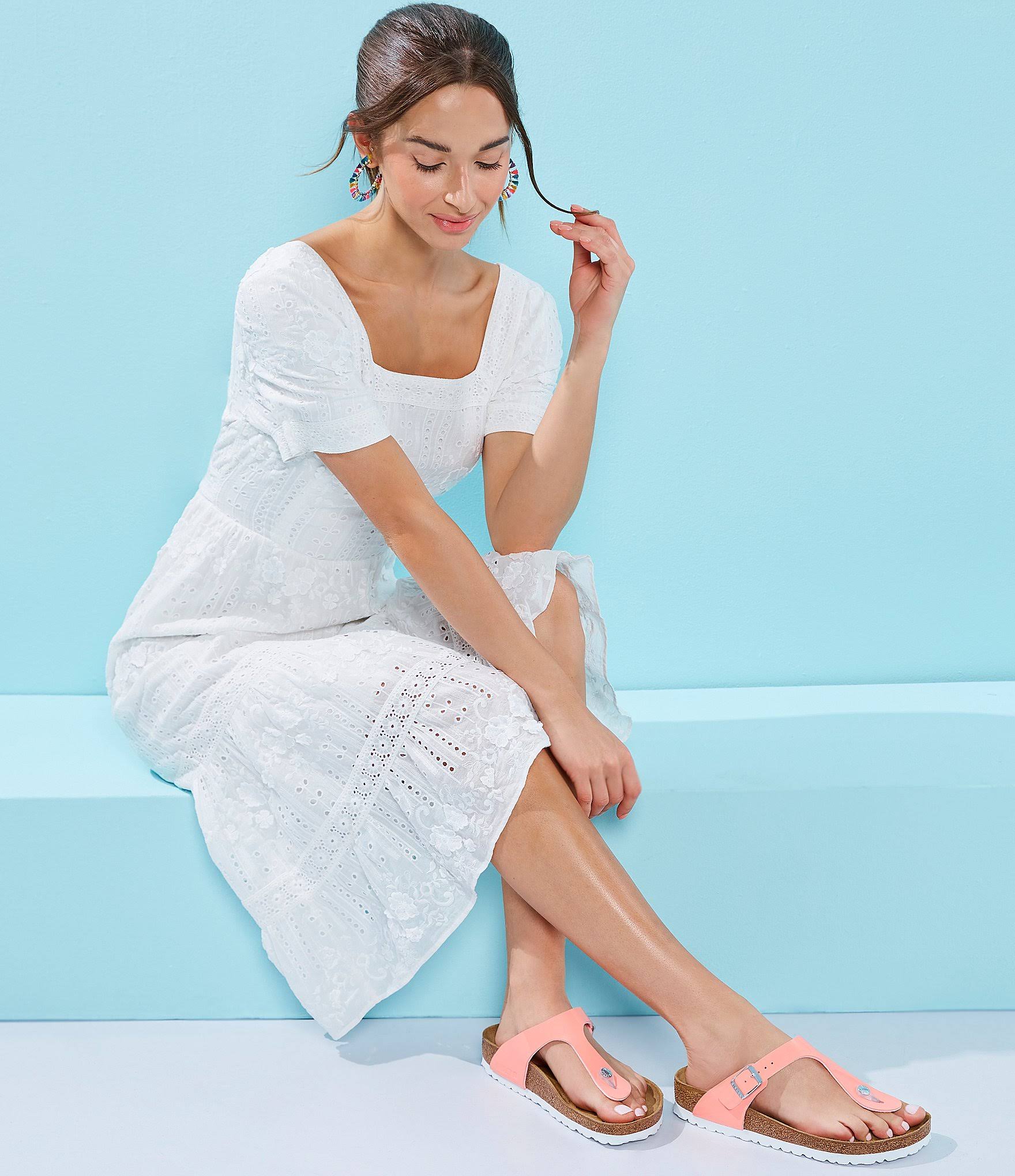 Birkenstock Women's Gizeh Sandal - 39 - Cherry Patent