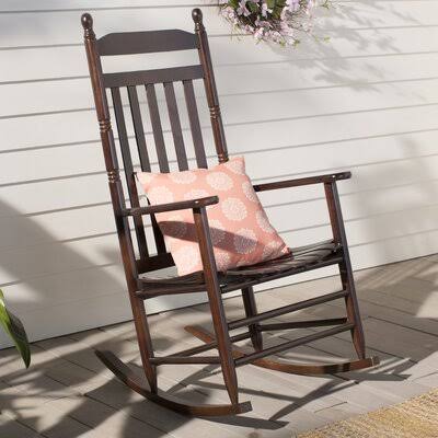 Ermera Rocking Chair Color: Walnut