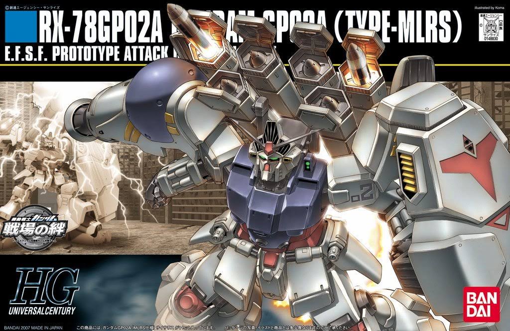 Bandai HGUC 1/144 RX-78GP02A Gundam GP02A Type MLRS Plastic Model Kit from Japan